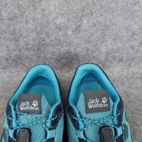 Jack Wolfskin Shoe Kids 2 Athletic Casual Trainer Blue Tree Climbing Grip Active - Picture 4 of 14